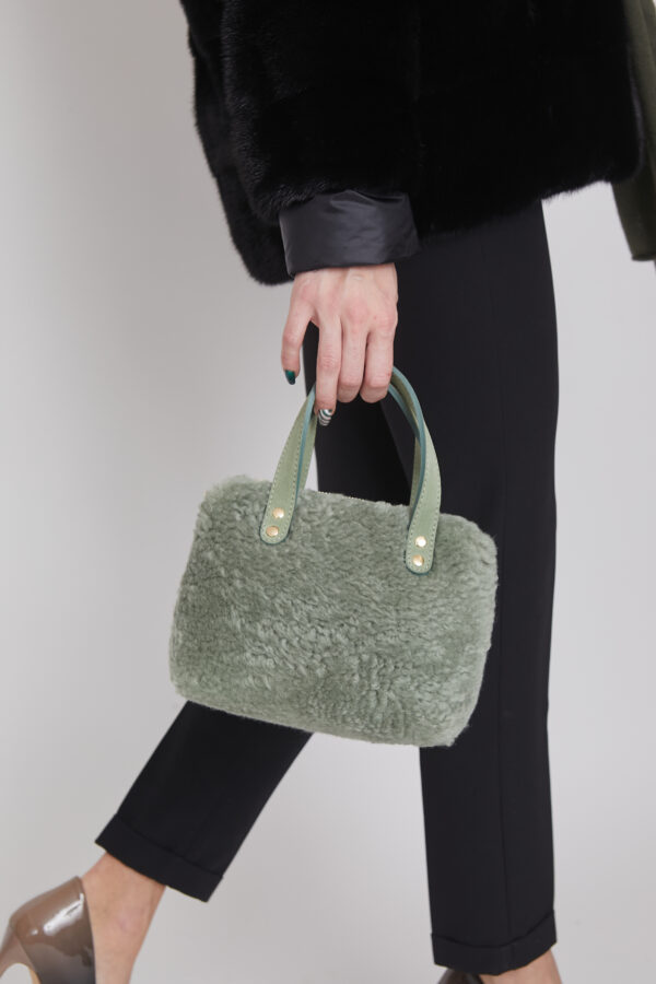 24/25 Mini bag in shearling granito - immagine 2