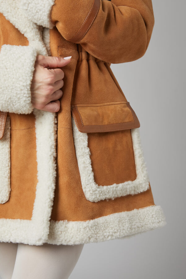 24/25 giacca in shearling canadese scamosciato - immagine 3